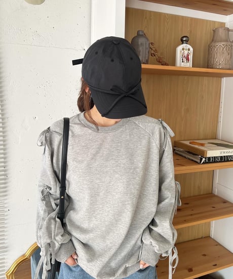 スリーブリボンスウェット