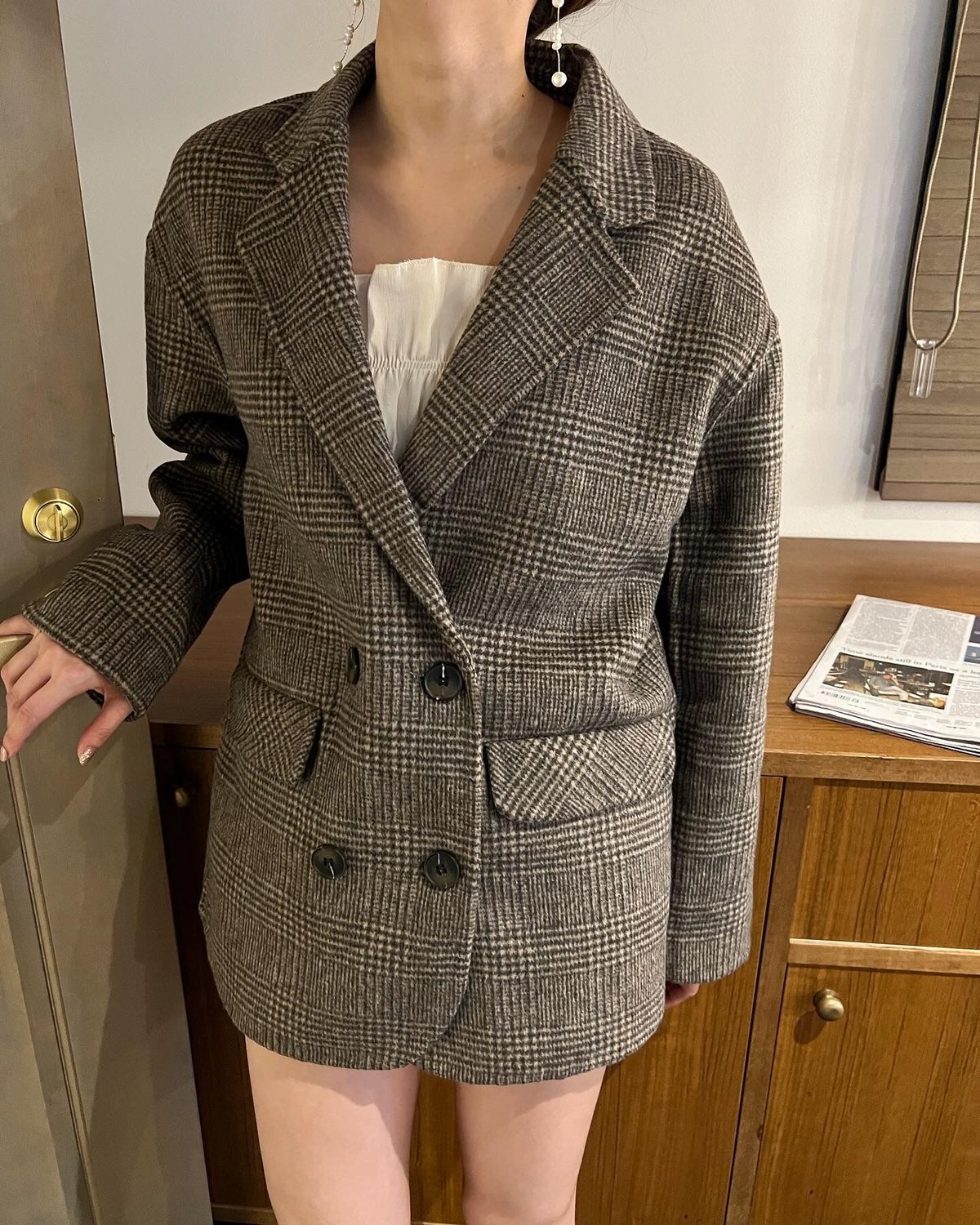 70sPioneer Wear チェック柄ウールジャケット サイズ40 70sPioneer Wear チェック柄ウールジャケット サイズ40