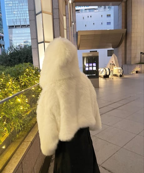 ショートフードファーコート