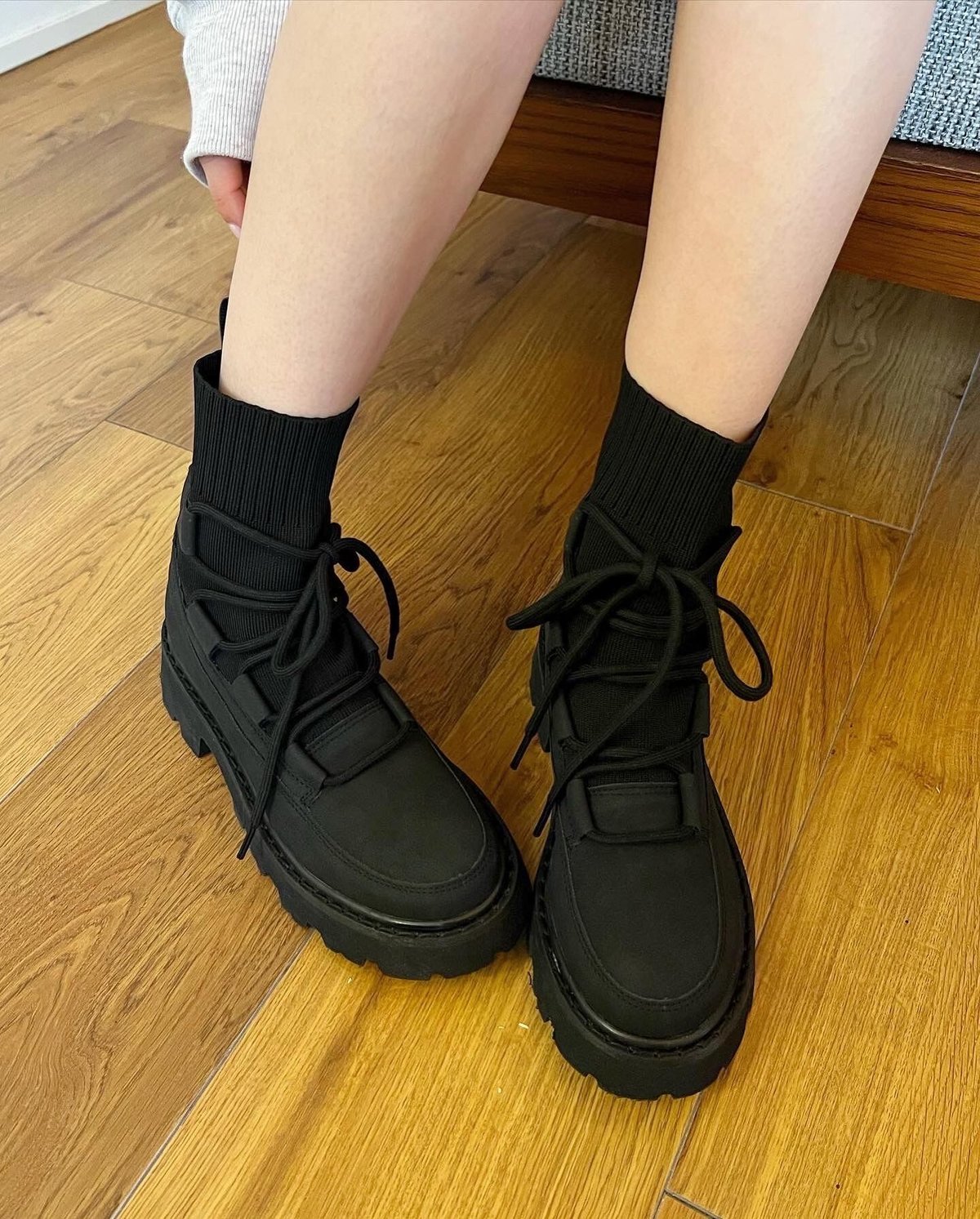 sacai2020AW Lase Up Boots スウェードレースアップブーツ スウェードレースアップブーツ | c h é m e
