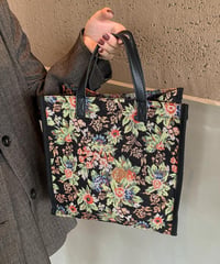 JACQUARD FLOWER SQUARE BAG