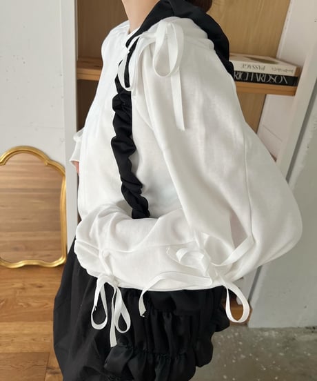 スリーブリボンスウェット