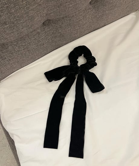 ベロアリボンシュシュ