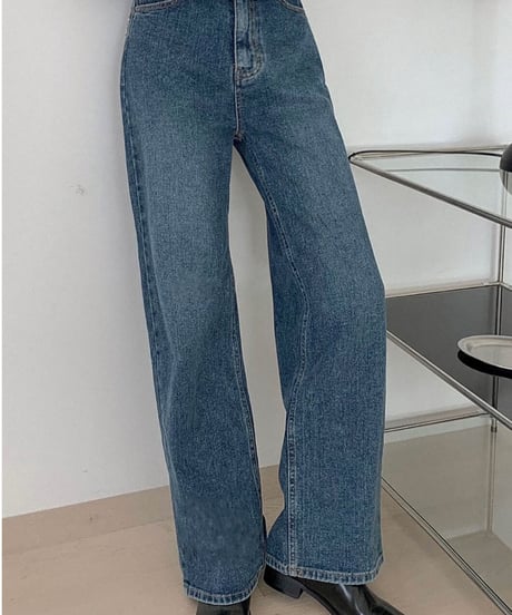 サイドフリンジデニムパンツ