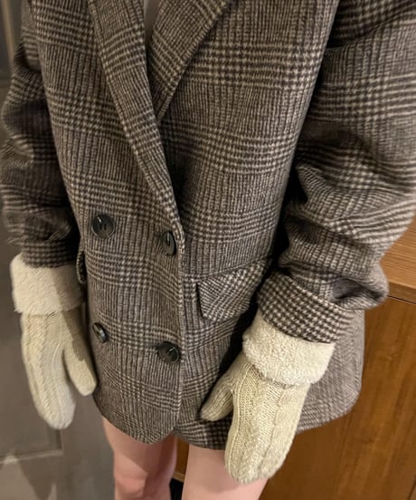 ウールチェックジャケット ▪️HAND MADE