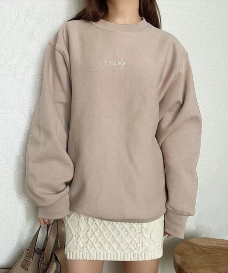 CHÉMEロゴカラースウェットトップス