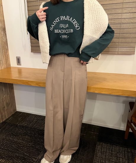 SAINT PARADISO ロゴスウェットトップス