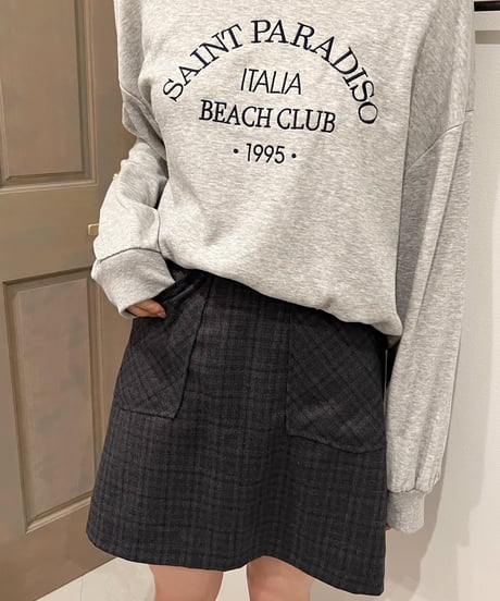SAINT PARADISO ロゴスウェットトップス