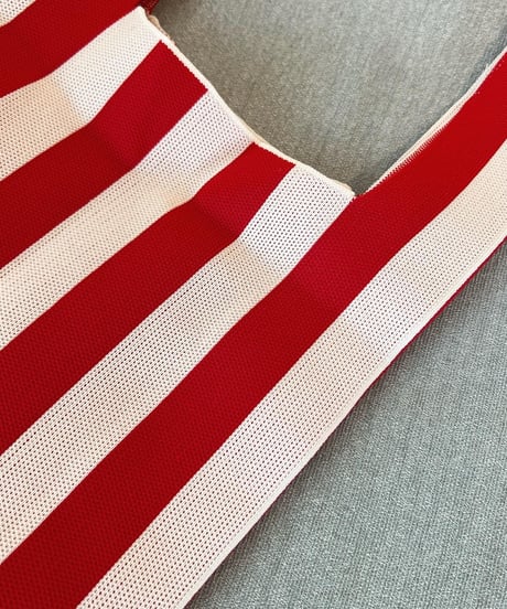 STRIPE KNIT BAG