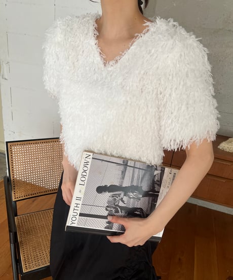 フェザーヤーン ショートスリーブトップス