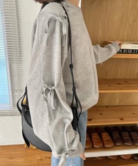 スリーブリボンスウェット