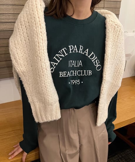SAINT PARADISO ロゴスウェットトップス