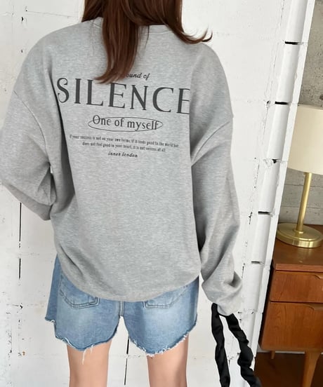 SILENCE ロゴスウェットトップス