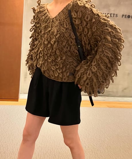 ループニットトップス