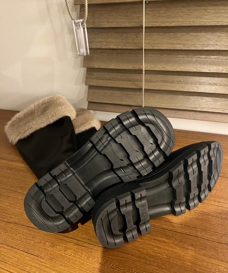 ファーコンビブーツ