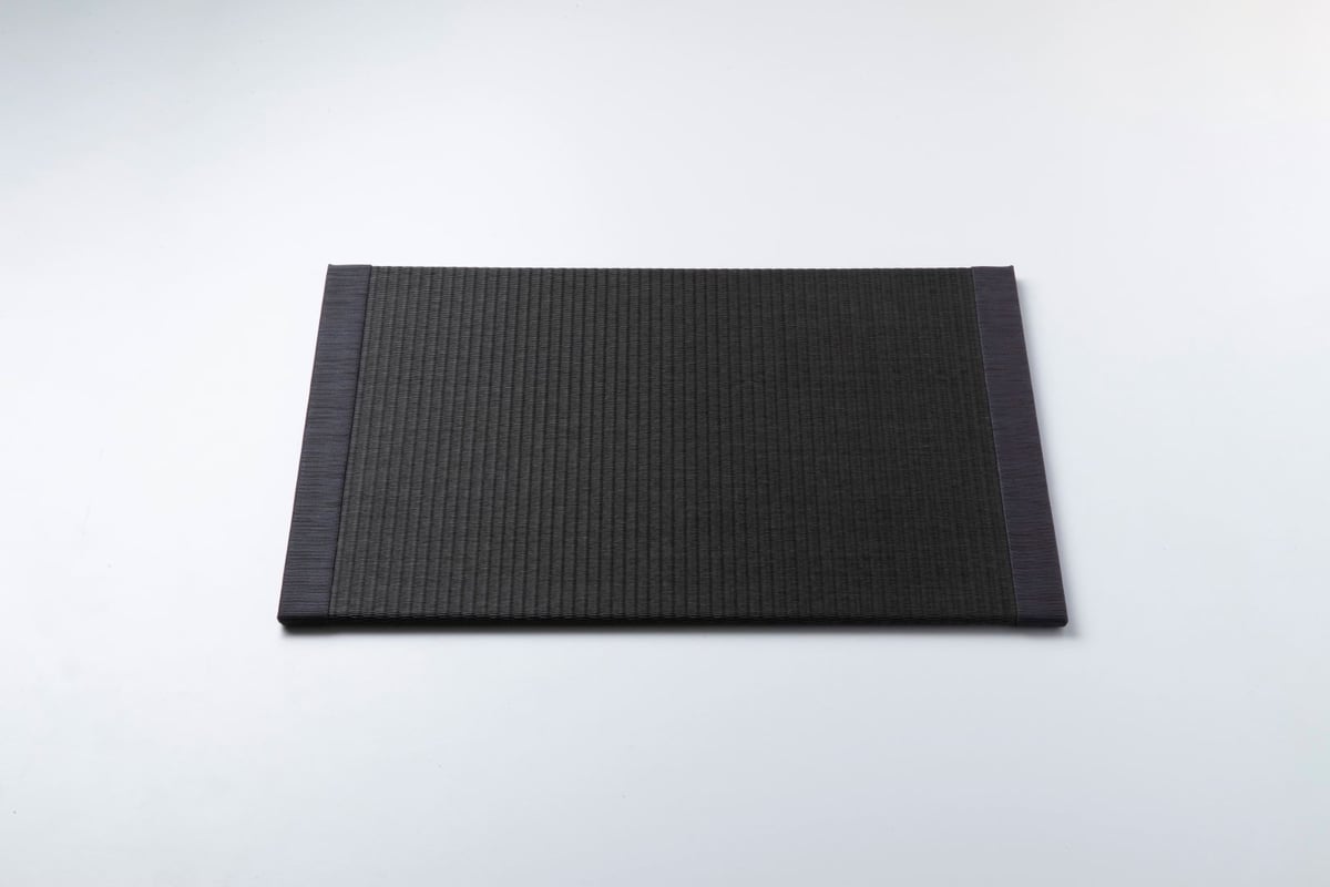 畳ランチョンマット ブラック（鉄色） PM101 | 久保木畳店 | KUBOKI TATAMI
