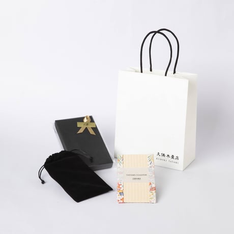 畳スマートフォン置き 加賀友禅（白） ギフトセット  P061GIFT
