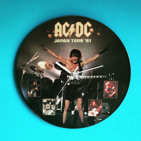 AC/DC 12インチレコードクロック