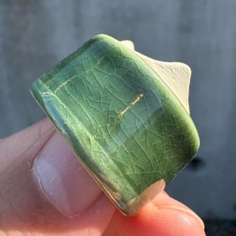 青織部釉丸鉢