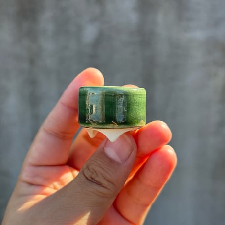 青織部釉丸鉢