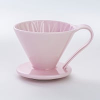 円すいフラワードリッパー陶器製(ピンク) Cup４〈2～4杯用〉桃色メジャースプーン付き