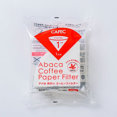 アバカフィルター円すい 100枚入り Cup1〈1～2杯用〉