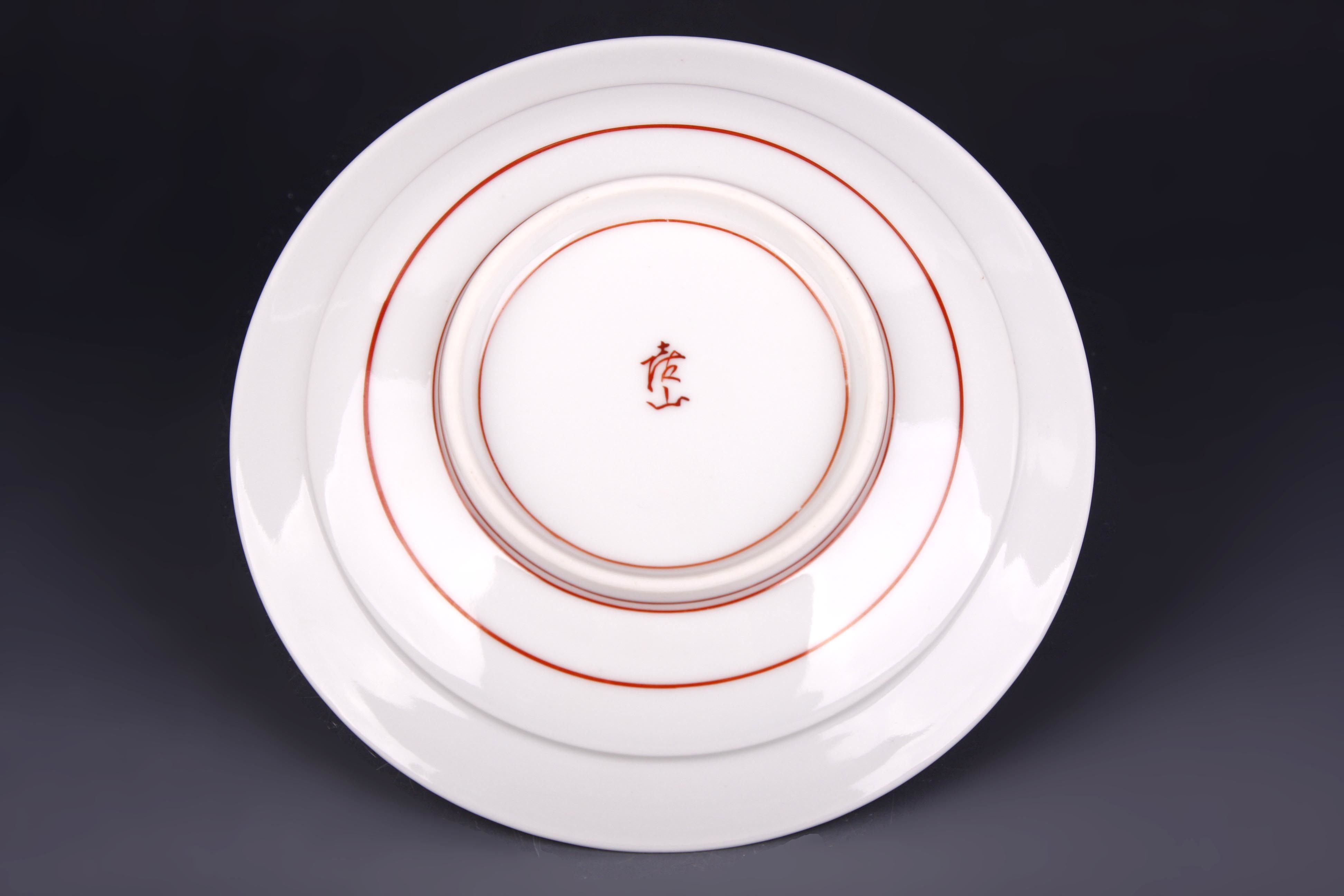 上出喜山　九谷焼 菓子器 original