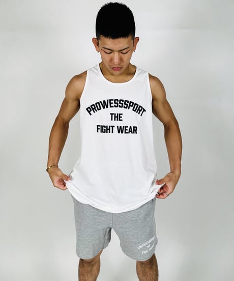 PS THE  FIGHT WEAR SWEAT SHORTS ( GRAY/White.Silver)
