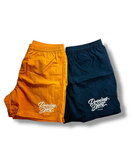 AZ-LOGO NYLON SHORTS (MANGO)