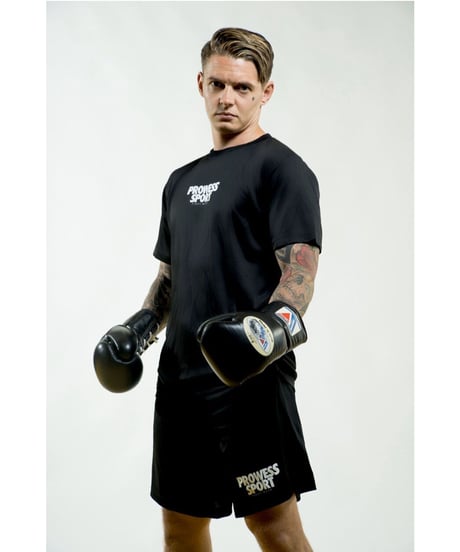 PROWESS SPORT LOGO DRY T-shirt （Black）