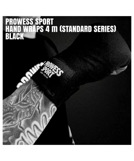 PSSP HAND WRAPS 4m (STANDARD SERIES) BLACK