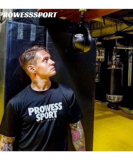 PROWESS SPORT BIG LOGO DRY T-shirt(BLACK)kids〜adluts