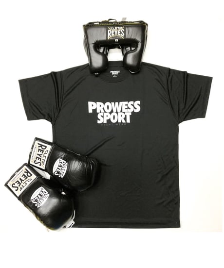 PROWESS SPORT BIG LOGO DRY T-shirt(BLACK)kids〜adluts