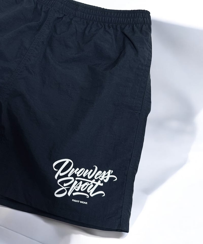 AZ-LOGO NYLON SHORTS (BLACK) | PROWESS SPORT