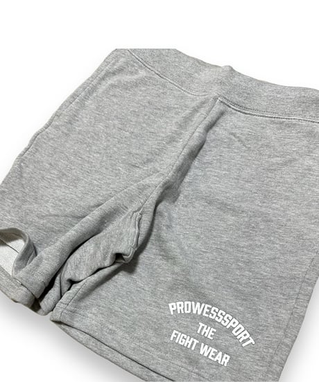 PS THE  FIGHT WEAR SWEAT SHORTS ( GRAY/White.Silver)