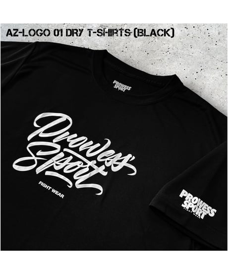 AZ-LOGO 01 DRY T-shirts (BLACK)