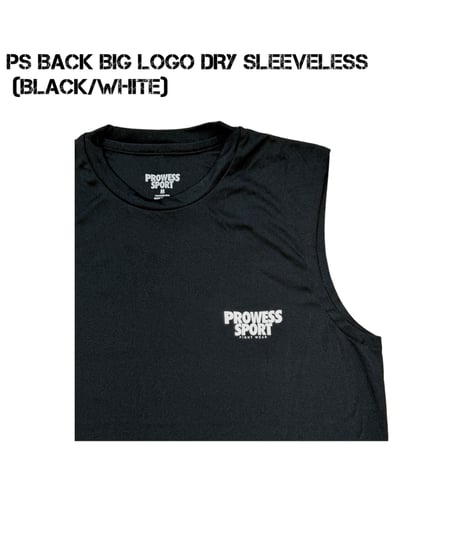 PS BACK BIG LOGO DRY Sleeveless/(Black/White)