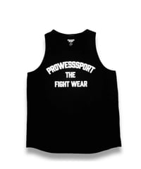 PS THE FIGHT WEAR Tank Top (BLACK/White.Silver)