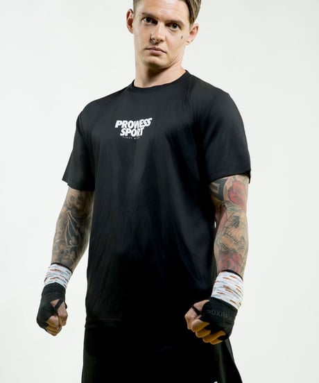 PROWESS SPORT LOGO DRY T-shirt （Black）