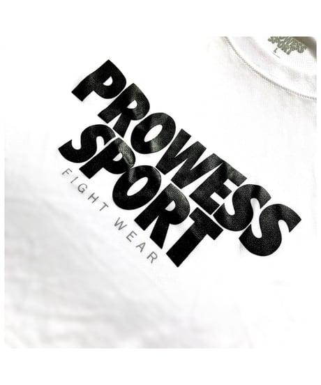 PROWESS SPORT BIG LOGO DRY T-shirt(White)kids〜adluts