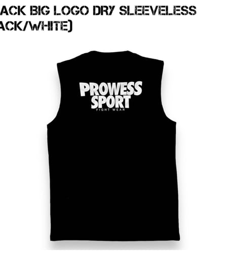 PS BACK BIG LOGO DRY Sleeveless/(Black/White)