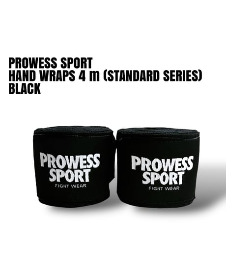 PSSP HAND WRAPS 4m (STANDARD SERIES) BLACK