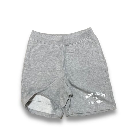 PS THE  FIGHT WEAR SWEAT SHORTS ( GRAY/White.Silver)