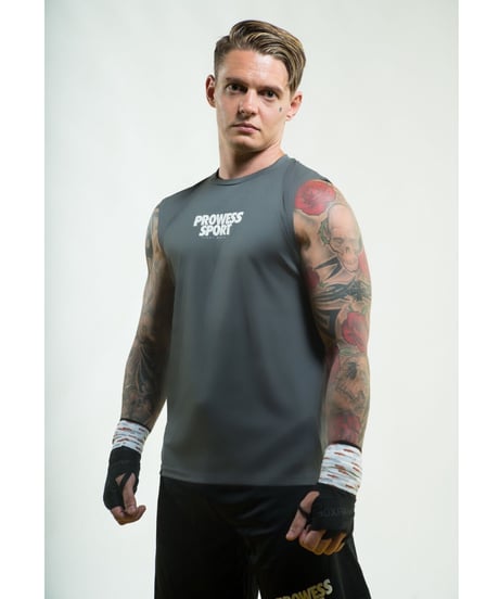 PROWESS SPORT LOGO DRY Sleeveless (Gray)