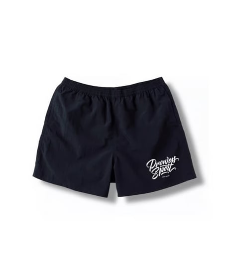 AZ-LOGO NYLON SHORTS (BLACK)