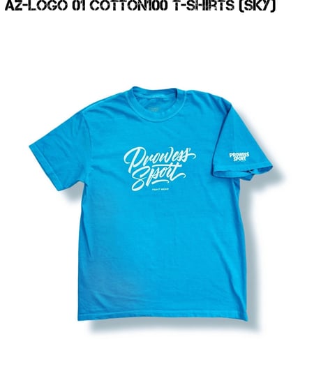 AZ-LOGO 01 COTTON100 T-shirts (Sky)