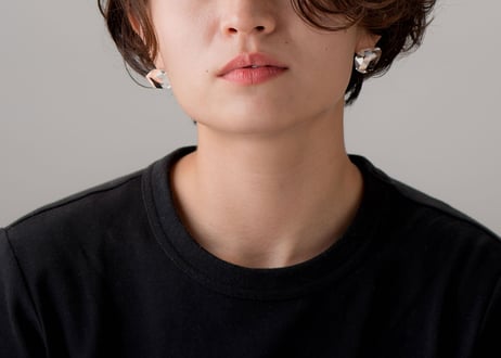 CHAMFER SHORT  EARRINGS / PIERCE