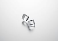 CHAMFER SHORT  EARRINGS / PIERCE