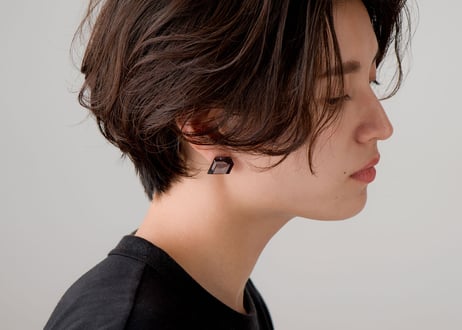 CHAMFER SHORT  EARRINGS / PIERCE