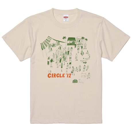 CIRCLE '12 復刻Tシャツ【ナチュラル】
